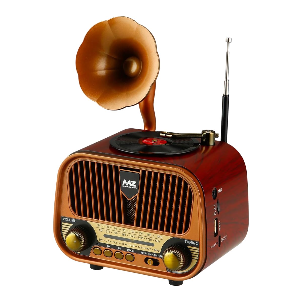 Retro Portable Wireless Speaker with Bluetooth