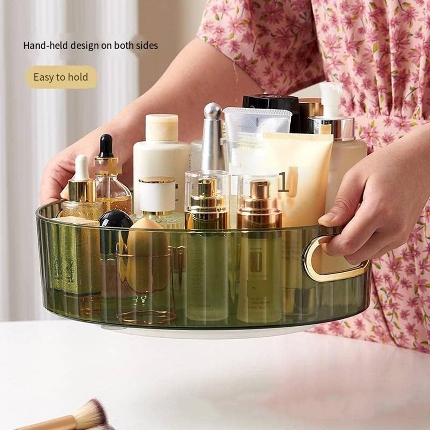 360 Rotating Multipurpose Storage Rack With Handles (1 Pc)