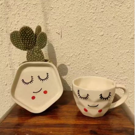 Delight Ceramic Cup & Saucer Set