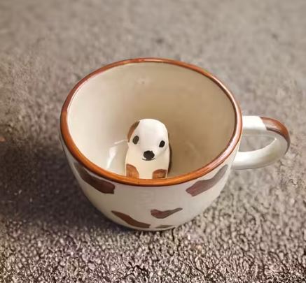 Adorable Ceramic Dog-Themed Coffee Mug