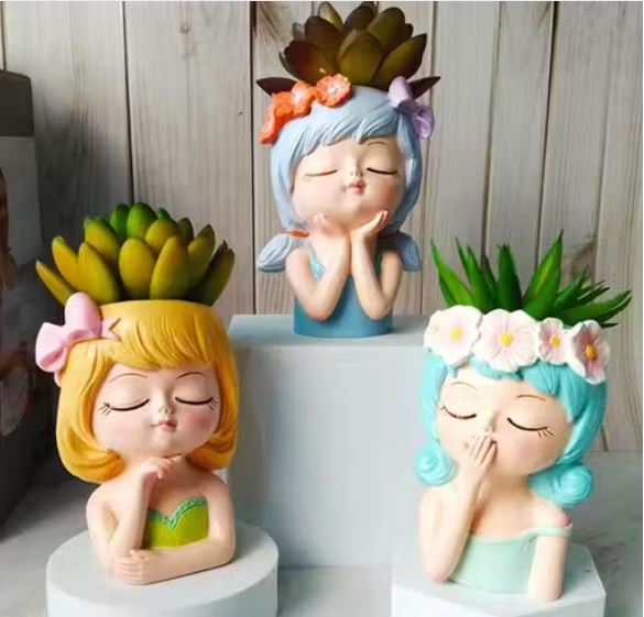 Little Girl Flower Pot