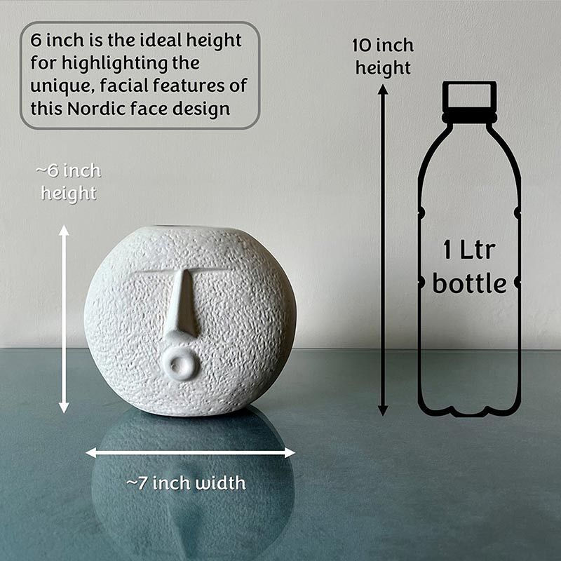 Face Shaped Flower Vase |Decorative Vase | Pack of 2