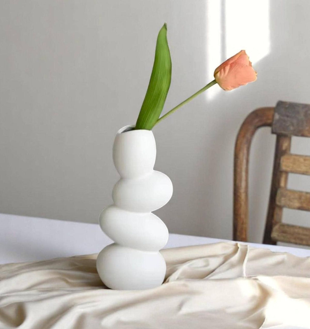 Pebbles vase egg art ceramic flower Vase