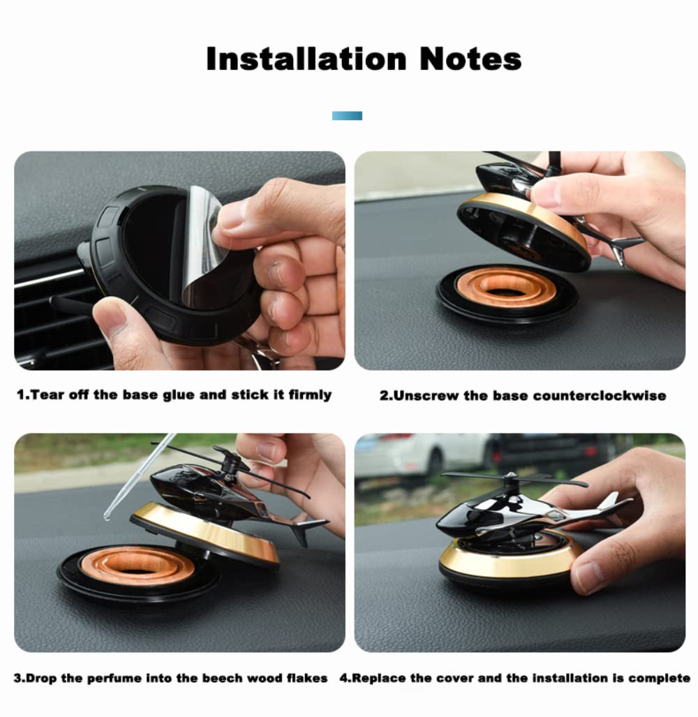 Solar Helicopter Car Air Freshener