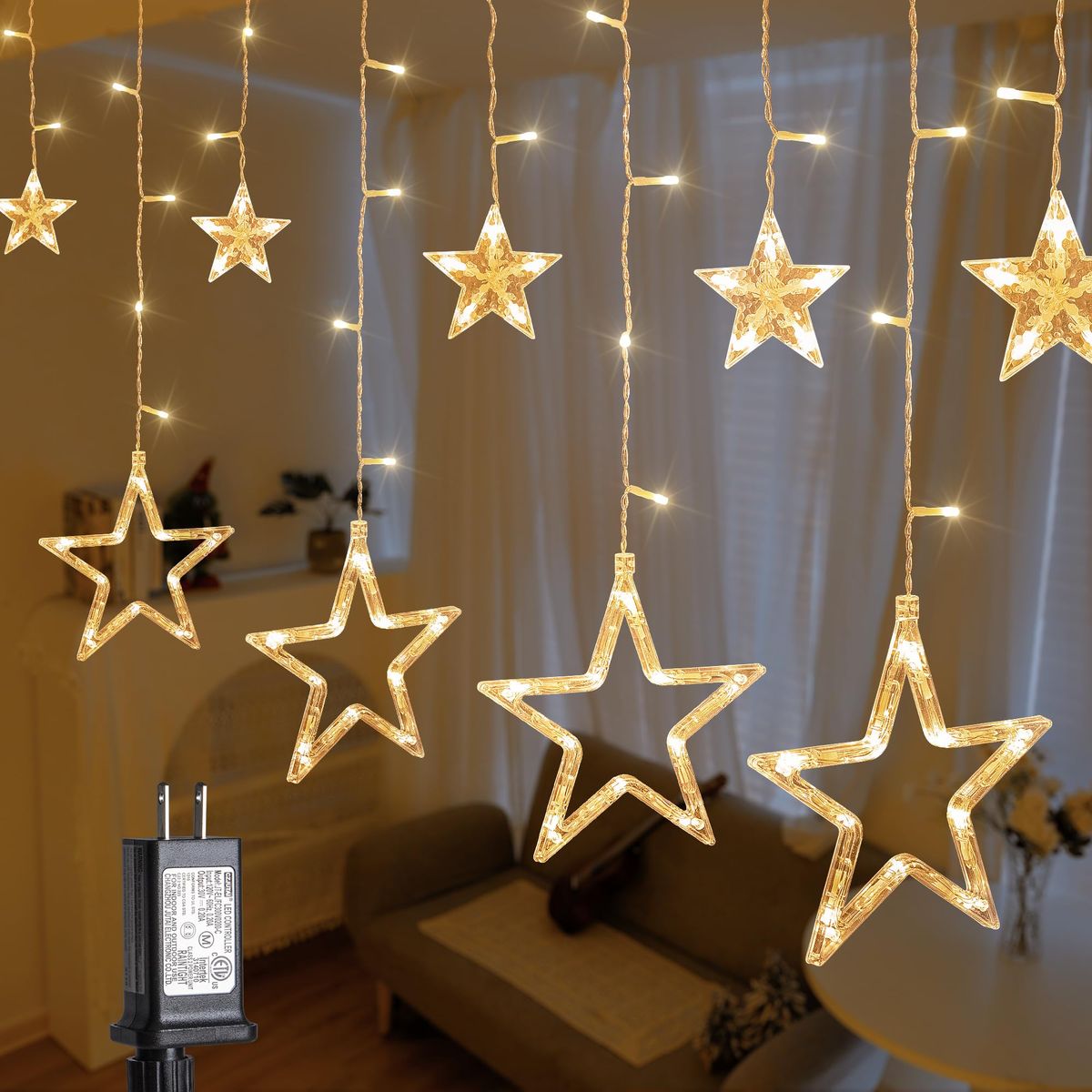 Decorative Star Curtain  Lights