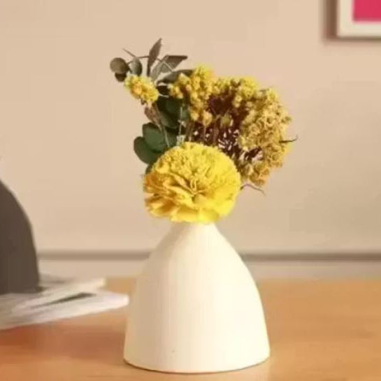 Ceramic Triangular Vase